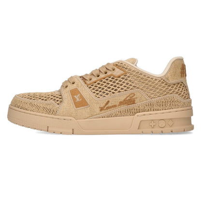 LOUISVUITTON LV Trainer Raffia Low Cut Sneakers Size 7.5