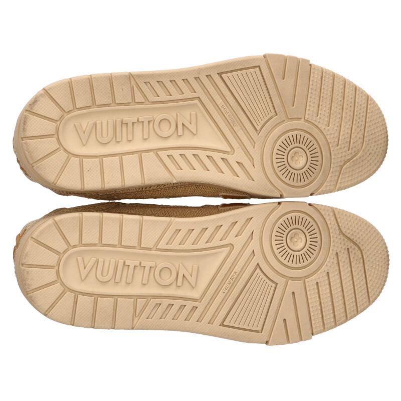 LOUISVUITTON LV Trainer Raffia Low Cut Sneakers Size 7.5