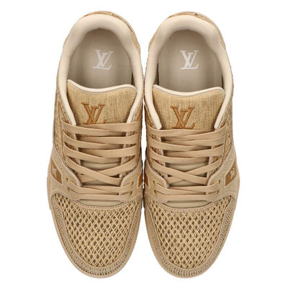 LOUISVUITTON LV Trainer Raffia Low Cut Sneakers Size 7.5