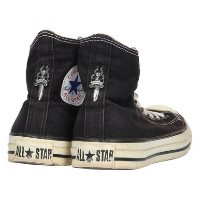 Chrome Hearts CH Converse Silver Canvas Hi-Top Size 7.5