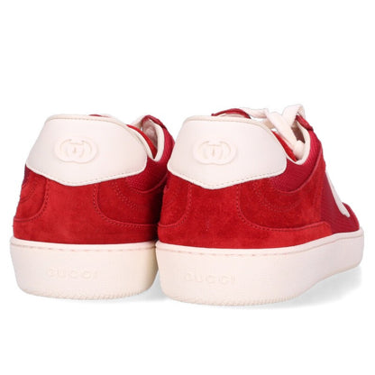 GUCCI 791742 GG Canvas Low-Cut Sneakers Red Size 8