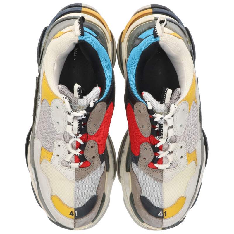 Balenciaga TRIPLE S Sneakers White x Red x Yellow Size 41