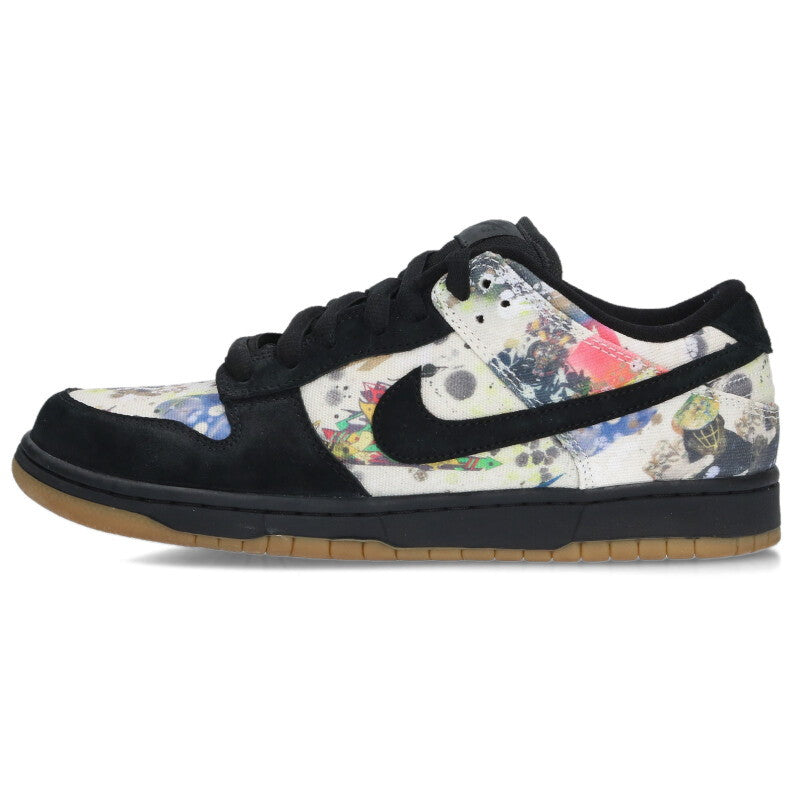 SUPREME SB Dunk Low OG QS Rammellzee Black/Beige Size 10