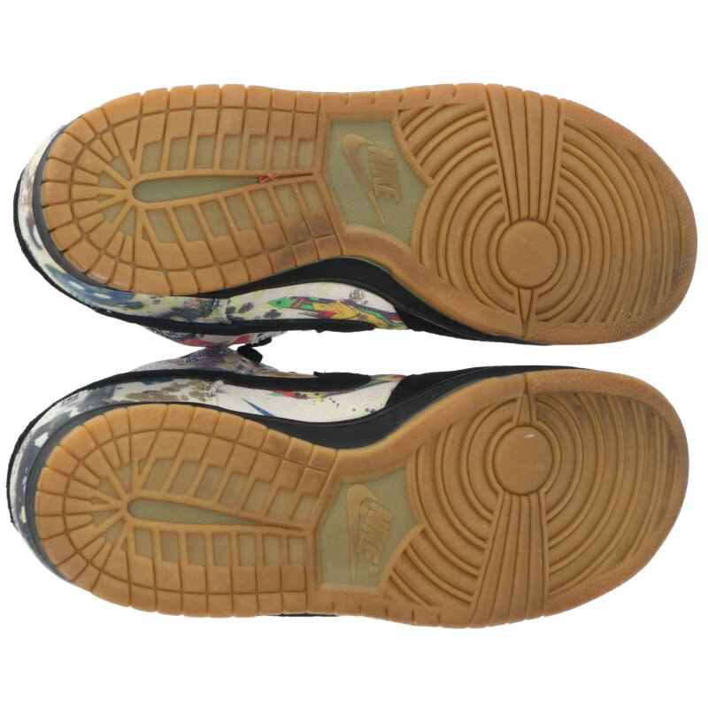 SUPREME SB Dunk Low OG QS Rammellzee Black/Beige Size 10