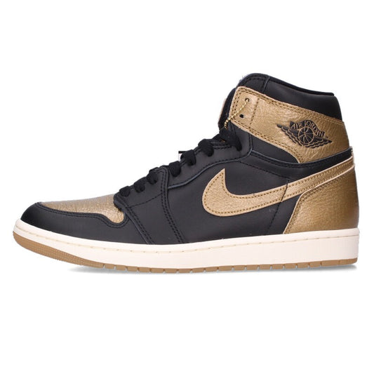 NIKE AIR JORDAN 1 RETRO HIGH OG Black/Gold Size 10