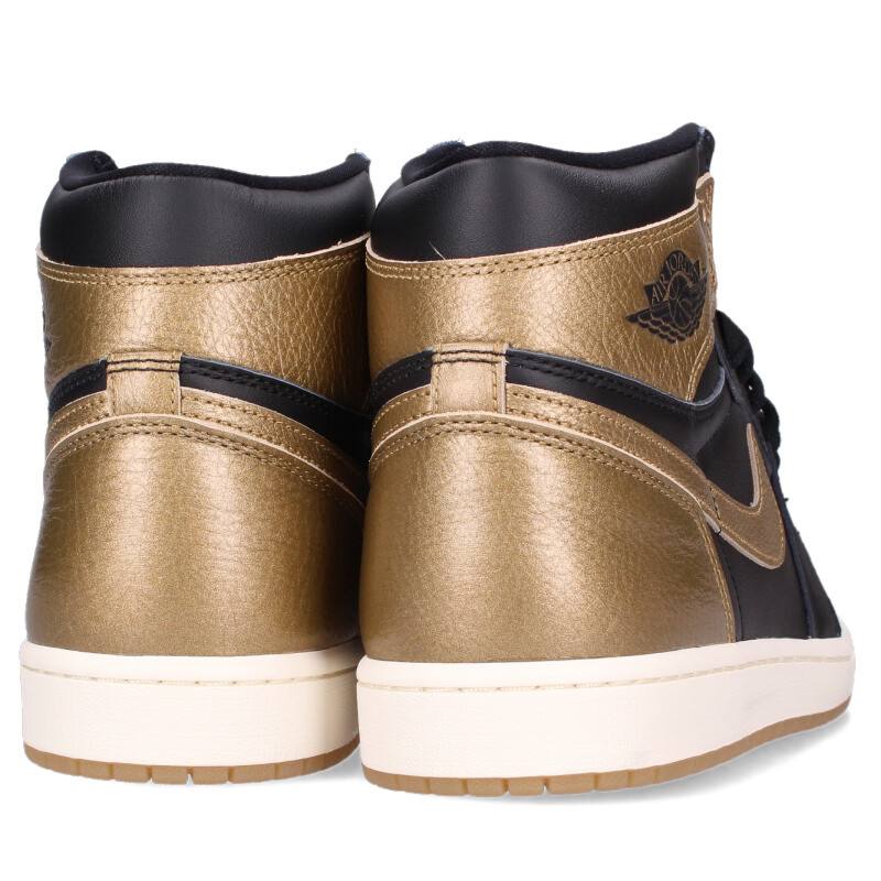 NIKE AIR JORDAN 1 RETRO HIGH OG Black/Gold Size 10