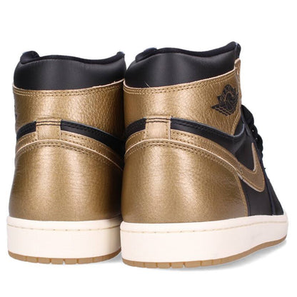 NIKE AIR JORDAN 1 RETRO HIGH OG Black/Gold Size 10
