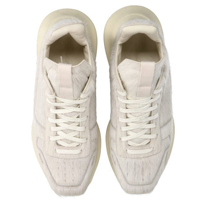 Rick Owens FUR GETH RUNNER Sneakers White Size 42