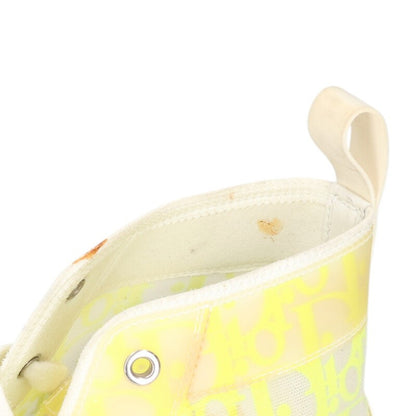 DIOR B23 Oblique High Top Sneakers White Yellow Size 8.5