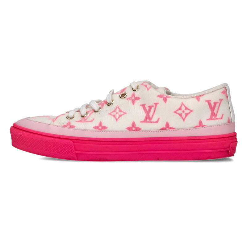 Louis Vuitton STELLER SNEAKER Sneakers White x Pink Size 39