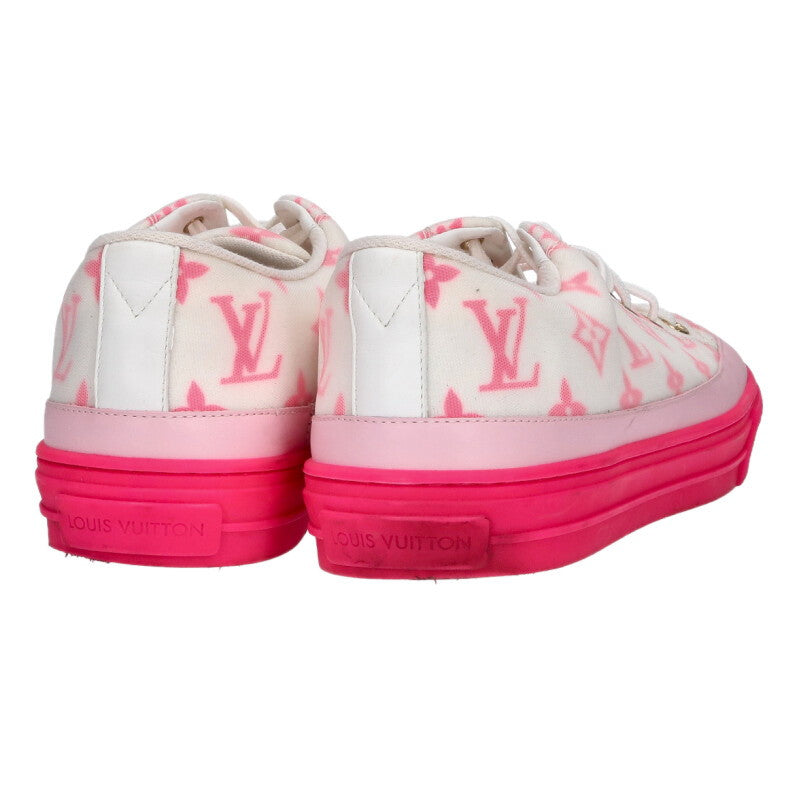 Louis Vuitton STELLER SNEAKER Sneakers White x Pink Size 39