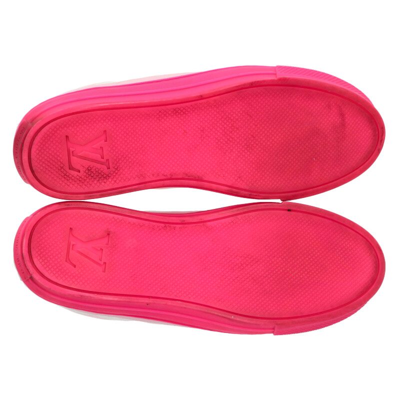Louis Vuitton STELLER SNEAKER Sneakers White x Pink Size 39