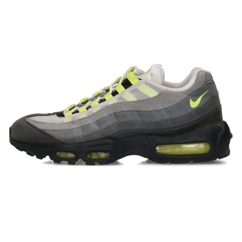 NIKE Air Max 95 OG Neon Yellow Low Top Grey Size 10.5