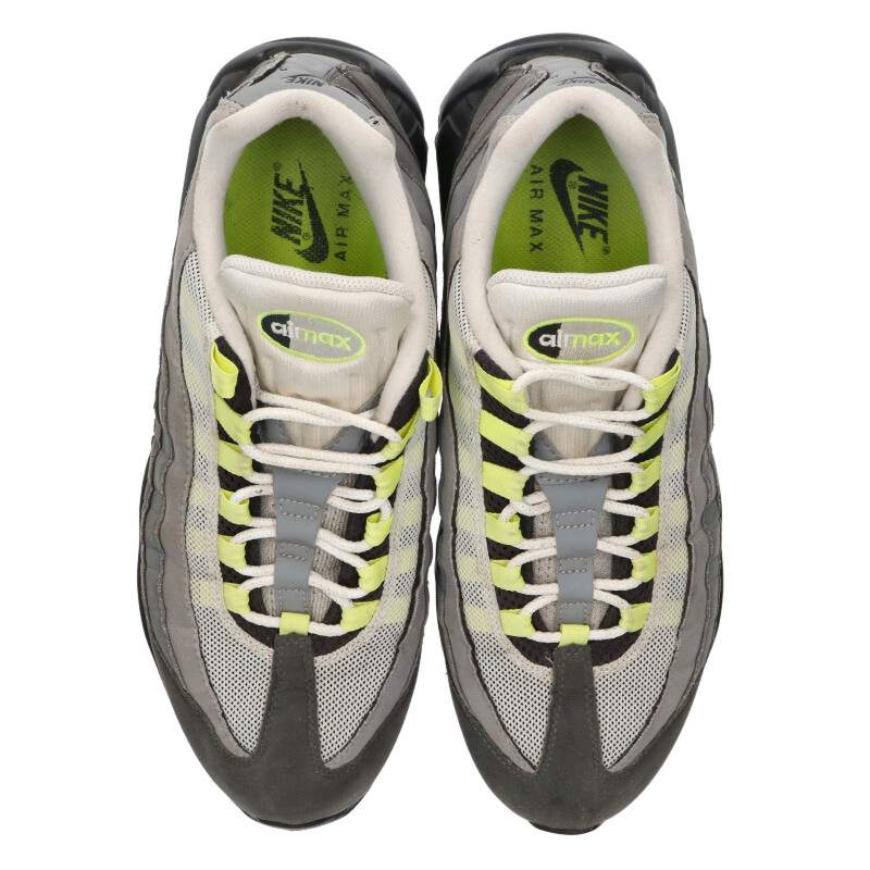 NIKE Air Max 95 OG Neon Yellow Low Top Grey Size 10.5
