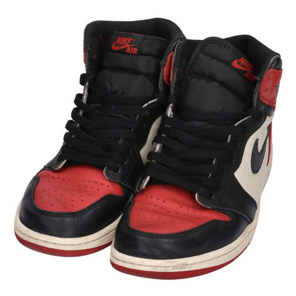 NIKE Air Jordan 1 Retro High OG Bred Toe Size 10