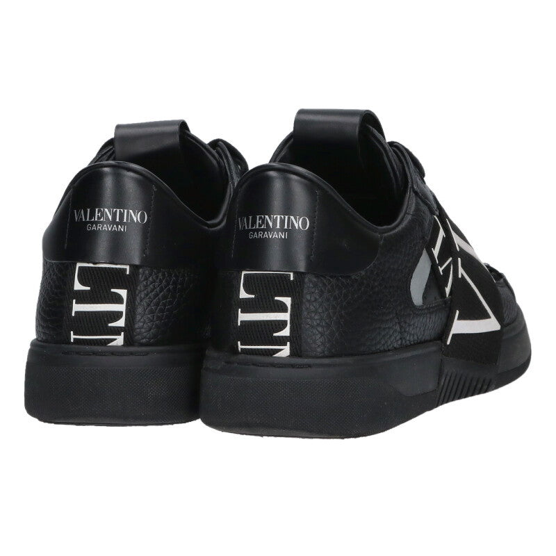 Valentino Garavani Embossed Logo Leather Low-Top Size 7.5