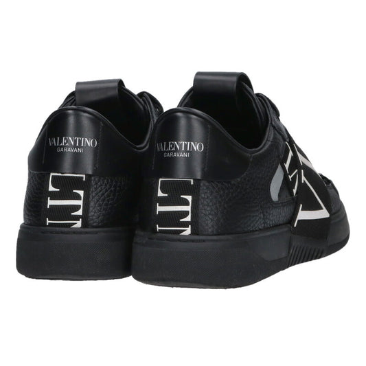 Valentino Garavani Embossed Logo Leather Low-Top Size 7.5