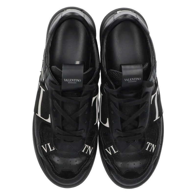 Valentino Garavani Embossed Logo Leather Low-Top Size 7.5