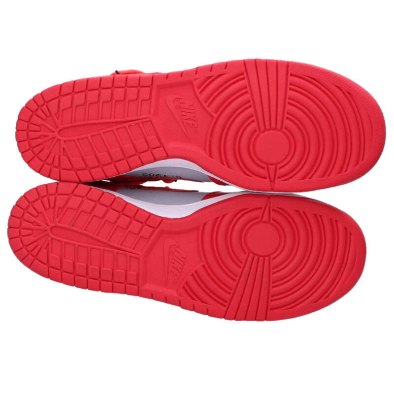 NIKE x OFF-WHITE Dunk Low Red Grey Size 9.5