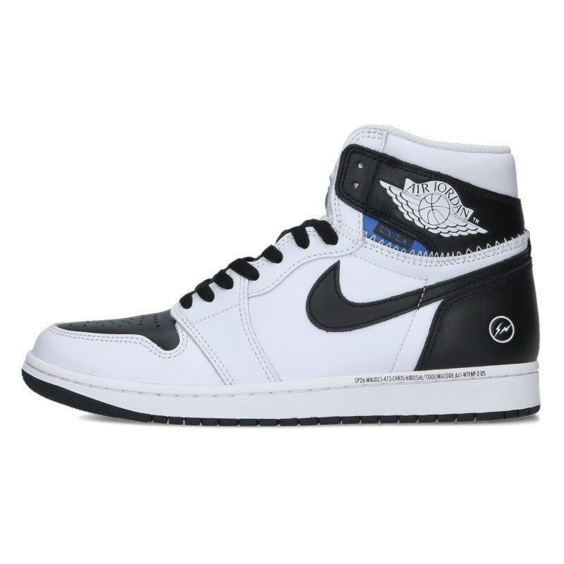 fragment design x Nike AJ1 High OG Black/White Size 10.5