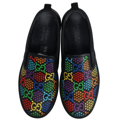 GUCCI GG Pattern Slip-on Sneaker Black 610080 Size 7