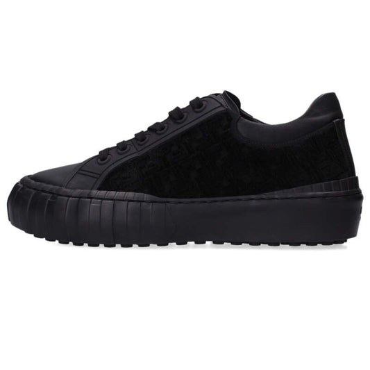 FENDI FF Pattern Low-Cut Sneaker Black 7E1481 Size 7