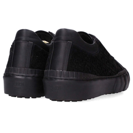 FENDI FF Pattern Low-Cut Sneaker Black 7E1481 Size 7