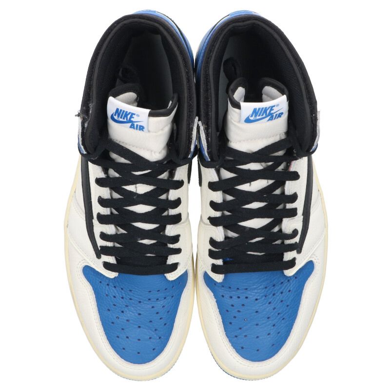 Travis Scott x Fragment x Nike AJ1 Hi Military Blue Size 11
