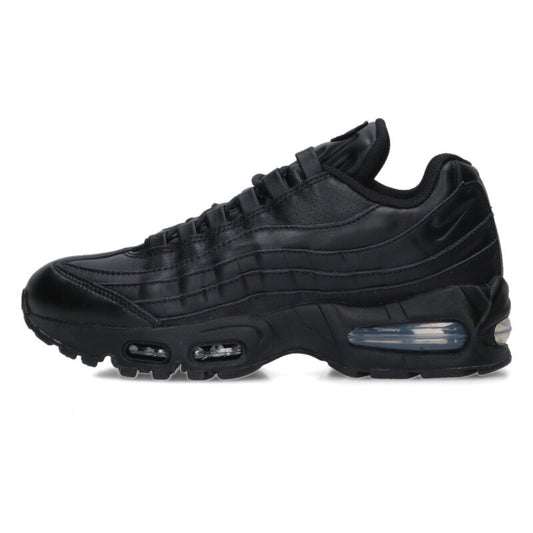 NIKE Air Max 95 Big Bubble Leather Triple Black Size 6.5