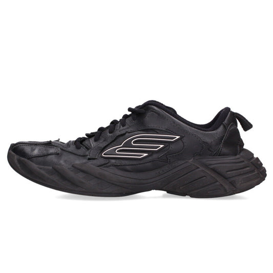 Balenciaga Leather Sneakers Black Size 42
