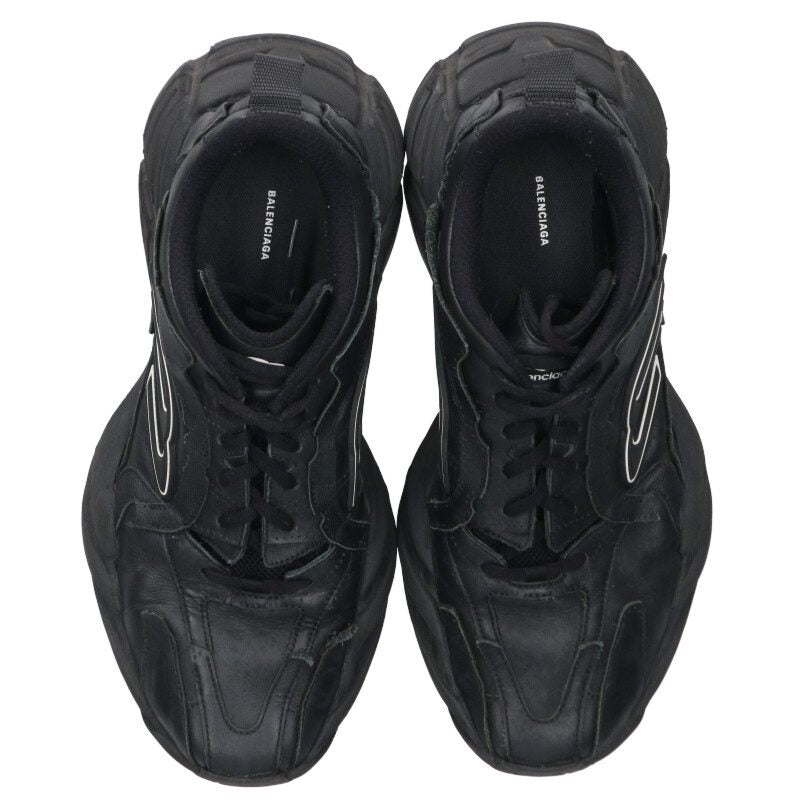 Balenciaga Leather Sneakers Black Size 42