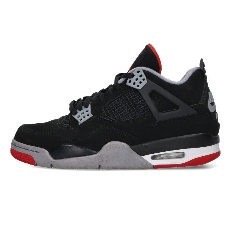 NIKE Air Jordan 4 Retro "Bred" Black/Red Size 9