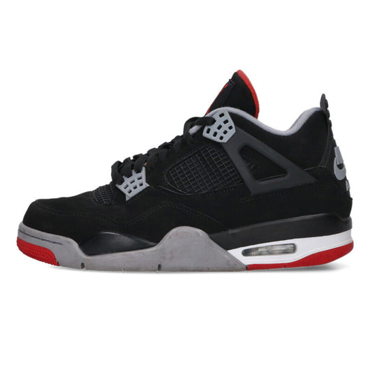 NIKE Air Jordan 4 Retro "Bred" Black/Red Size 9