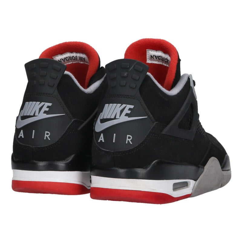 NIKE Air Jordan 4 Retro "Bred" Black/Red Size 9