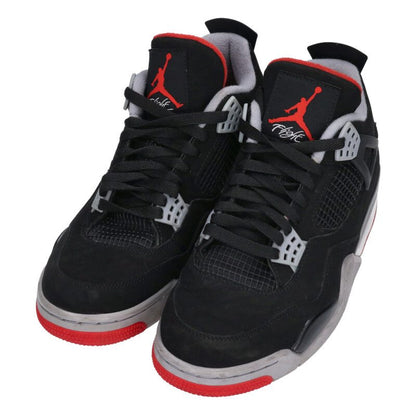 NIKE Air Jordan 4 Retro "Bred" Black/Red Size 9