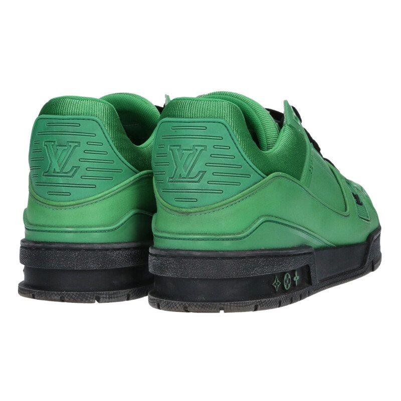Louis Vuitton LV Print Sneakers Green Size 8.5