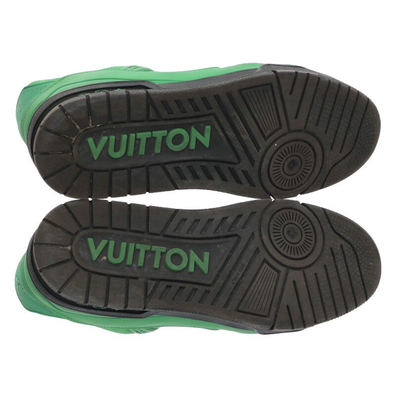 Louis Vuitton LV Print Sneakers Green Size 8.5