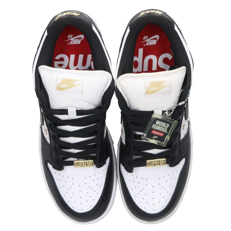 NIKE Dunk Low OG QS Black White Sneakers Size 10
