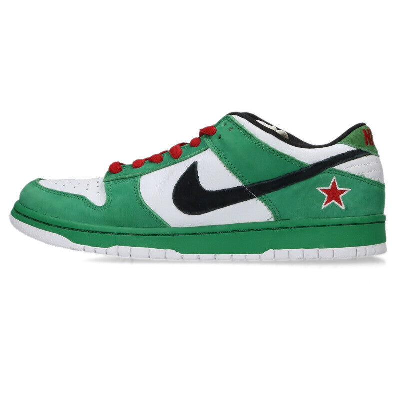 NIKE x Stussy SB Dunk Low Heineken Sneakers Size 10.5