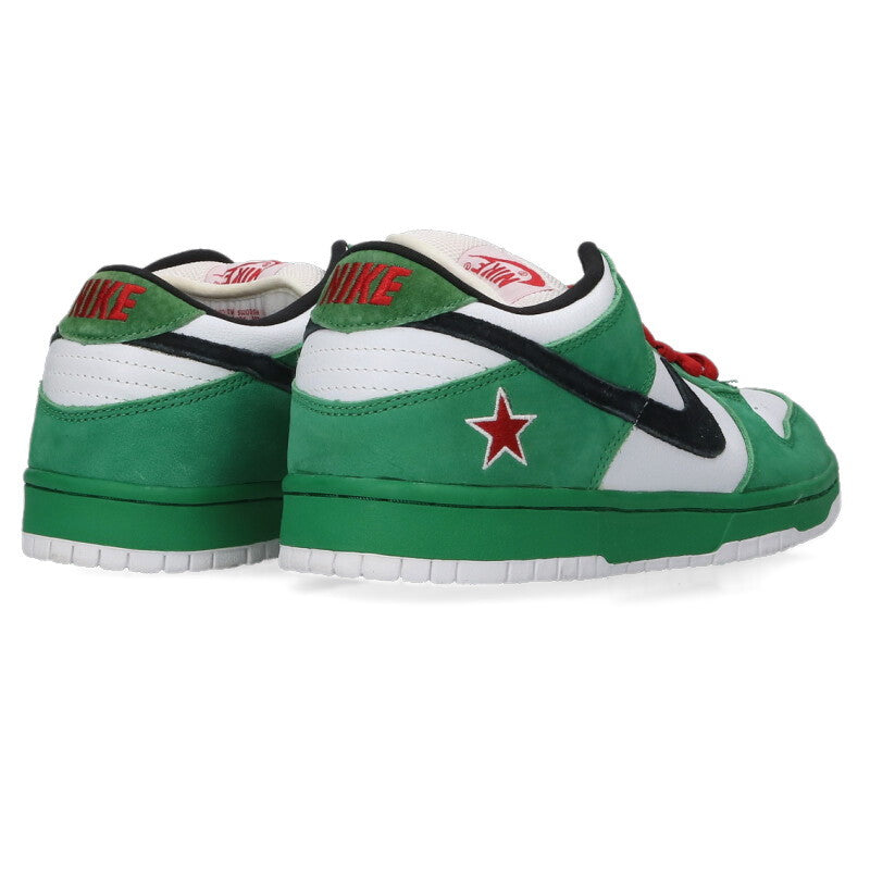 NIKE x Stussy SB Dunk Low Heineken Sneakers Size 10.5