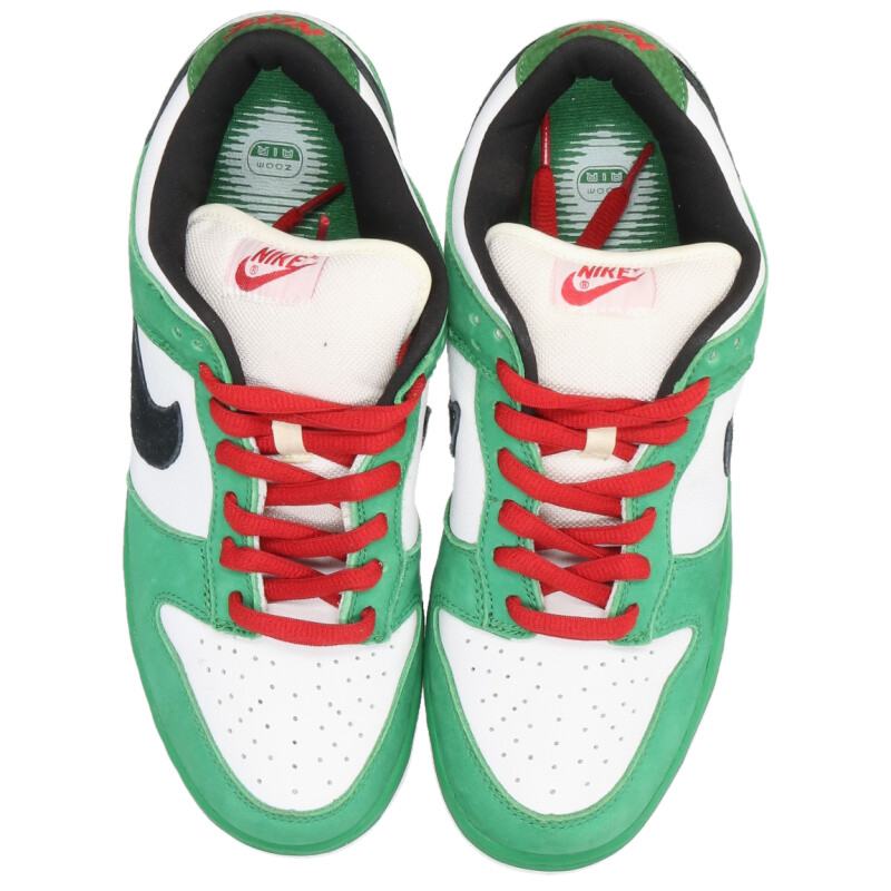 NIKE x Stussy SB Dunk Low Heineken Sneakers Size 10.5