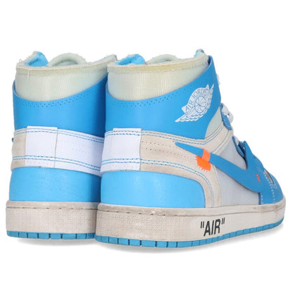 NIKE OFF-WHITE Air Jordan 1 UNC White Blue Size 9.5