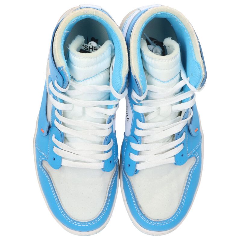 NIKE OFF-WHITE Air Jordan 1 UNC White Blue Size 9.5