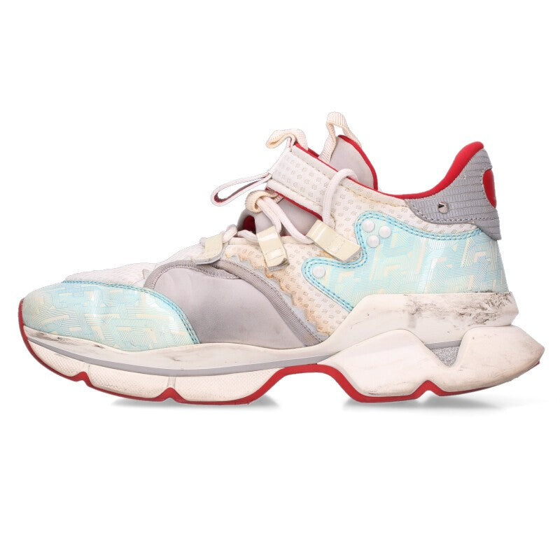 Christian Louboutin Low-Cut Sneakers White Red Size 8