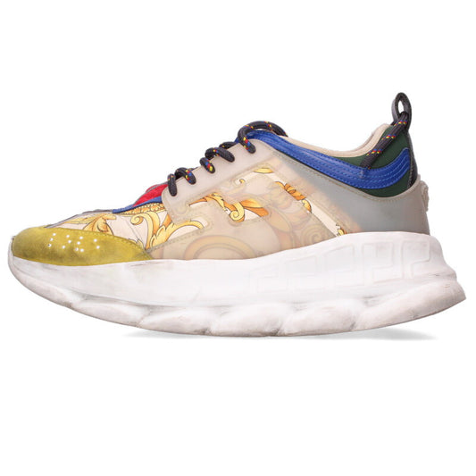 Versace Chain Reaction Baroque Print Yellow Size 9.5