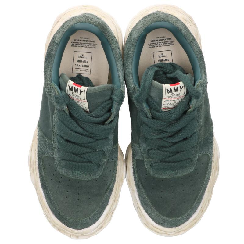 MIHARAYASUHIRO Leather Sneakers Green Size 44