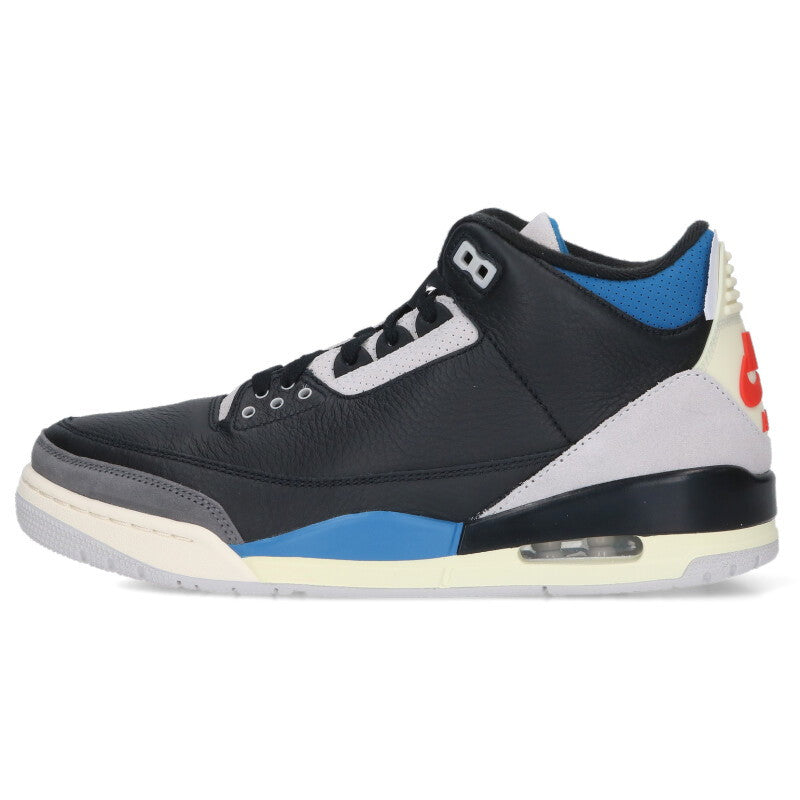 NIKE Air Jordan 3 Retro OG Black Blue Size 10