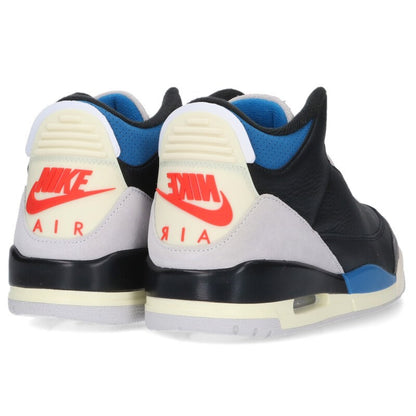 NIKE Air Jordan 3 Retro OG Black Blue Size 10