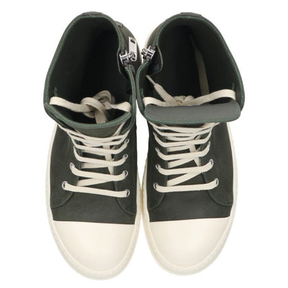 Rick Owens Leather Sneakers Green x White Size 40