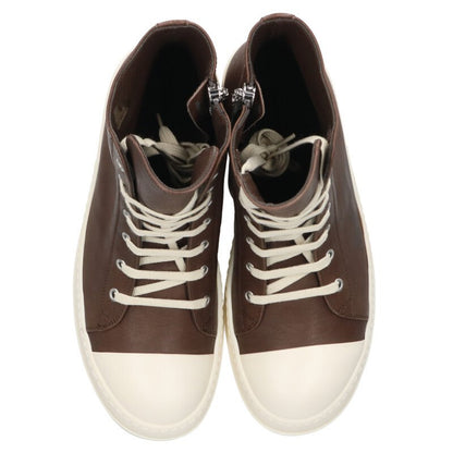 Rick Owens Ramones Leather High-Top Sneakers Multi Size 7.5